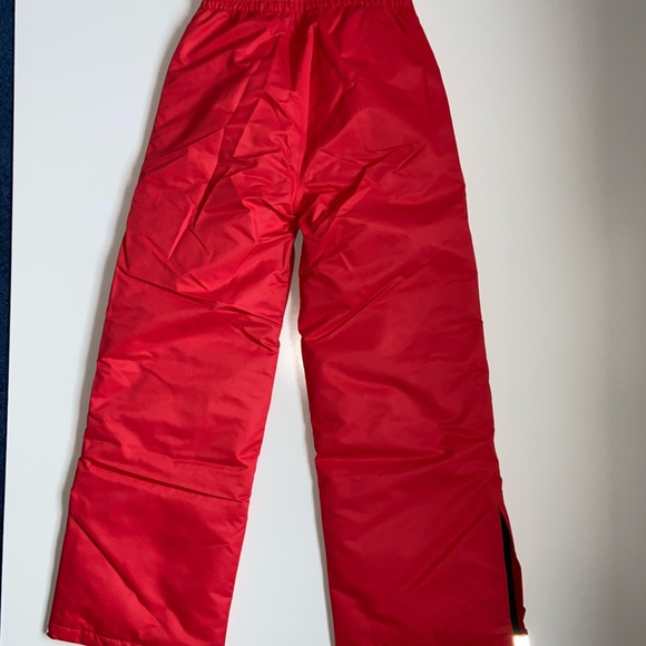 DUCKSDAY Kids Red Snow Pants Winter Ski Snowboard 10 YRS Waterproof NEW - Picture 6 of 9
